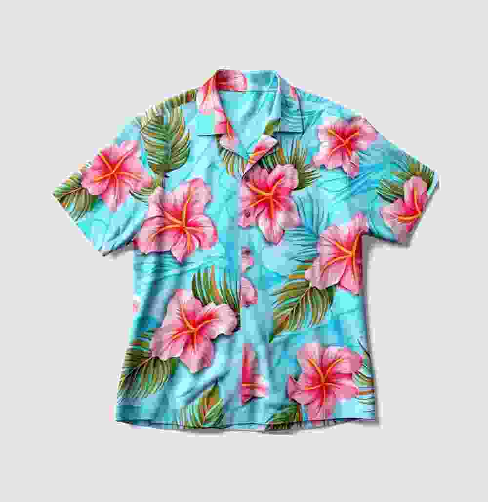 Tropical Leaf Printed Shirt