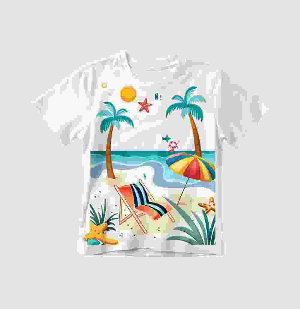 Beach Printed T-Shirt